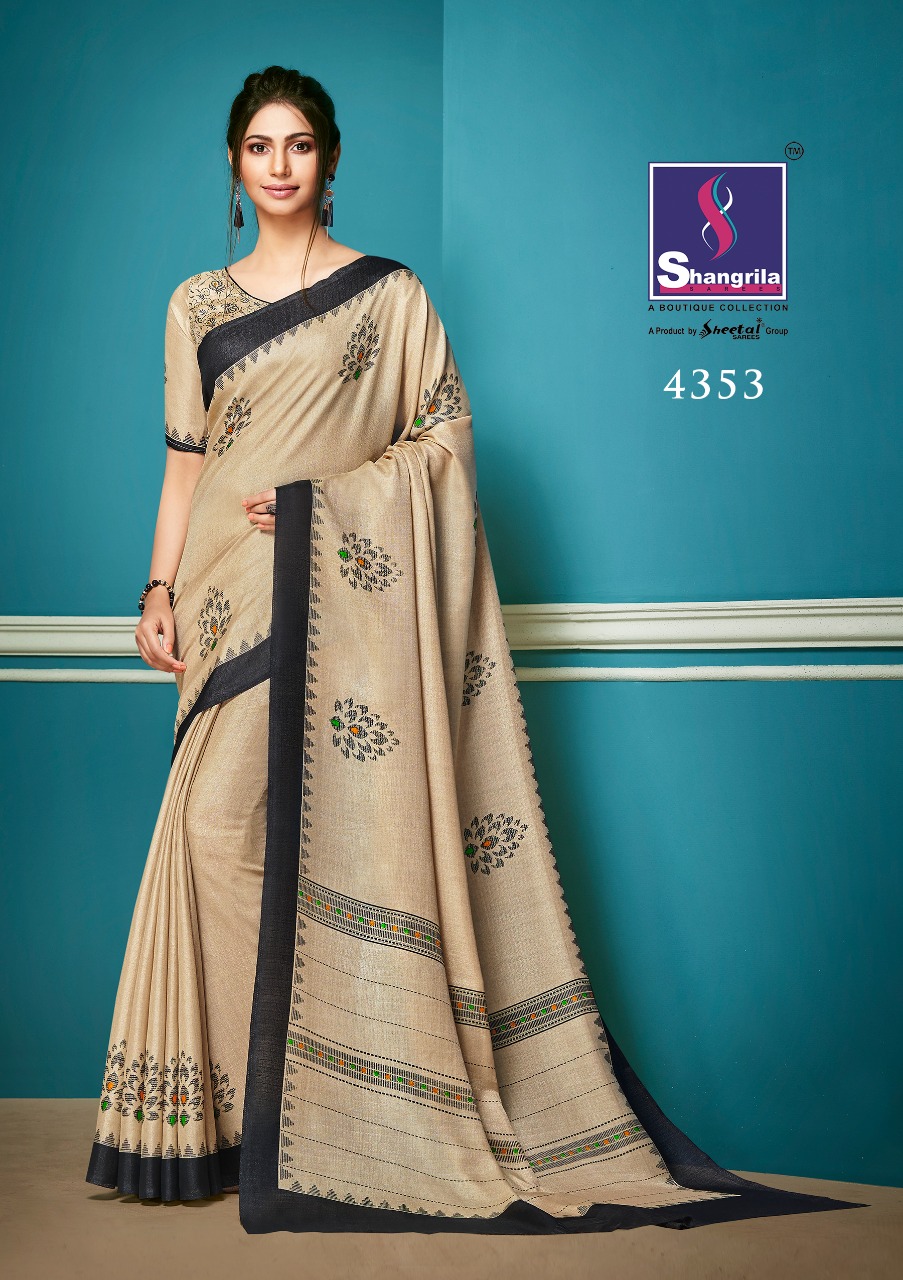 Shangrila autograph simple trendy look sarees collection