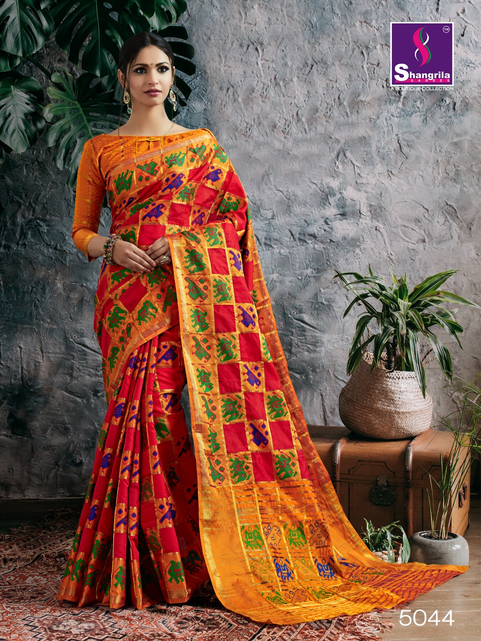 Shangrila nupur silk occasional Wear colourful silk saree collection at wholesale Rate