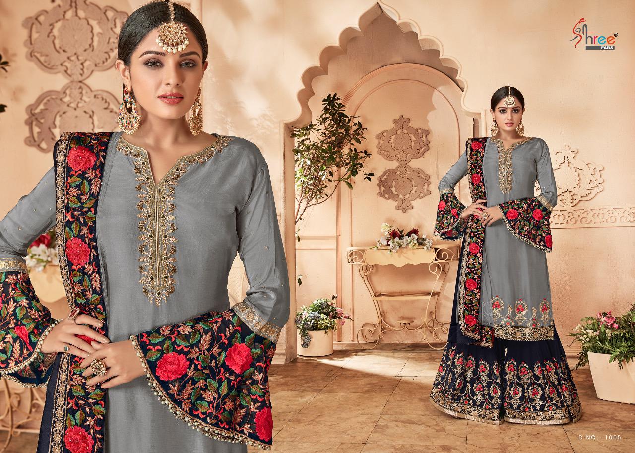 Shree fabs shehnai vol 17 heavy embroidered bridal wear suits with plazzo Collection