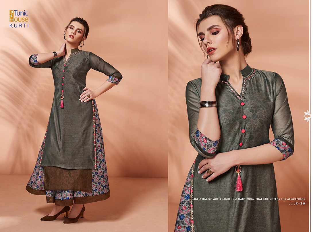 Tunic House rivaaz designer embroidered Gowns collection At Wholesale Rate
