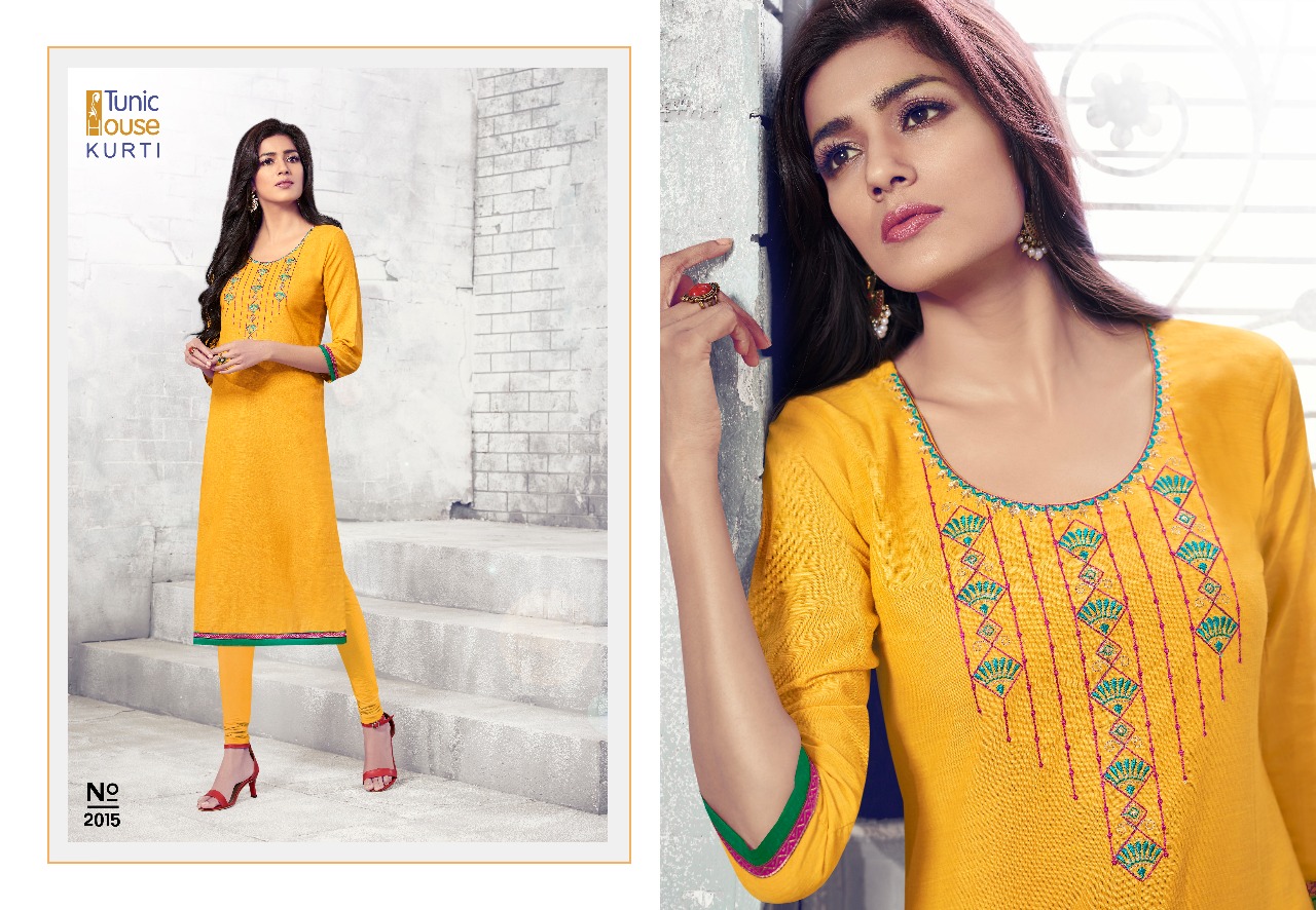 Tunic house sky vol 10 casual wear elegant colourful kurties concept