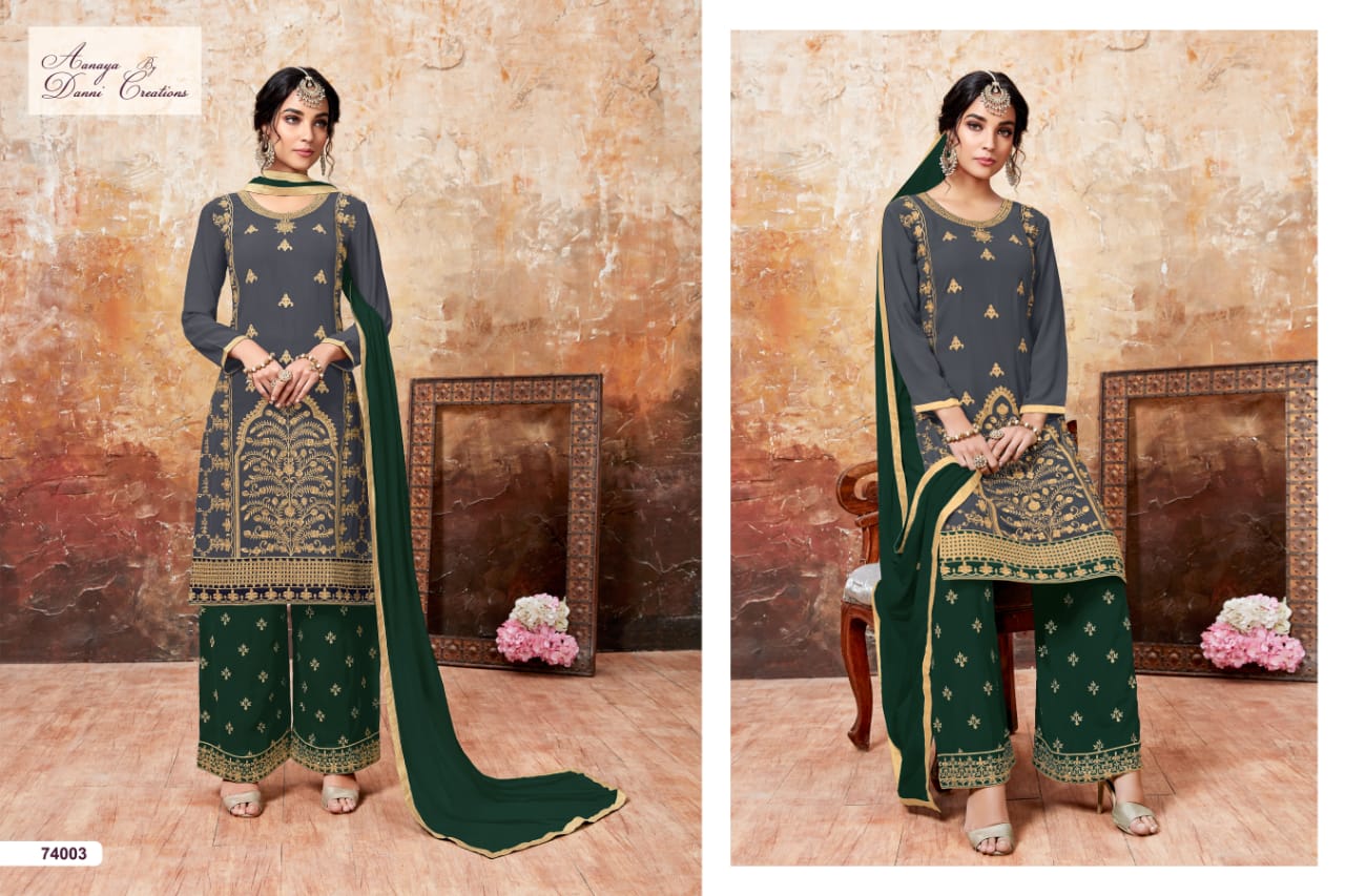 Twisha aanaya 74000 series heavy embroidered Salwar Kameez catalog