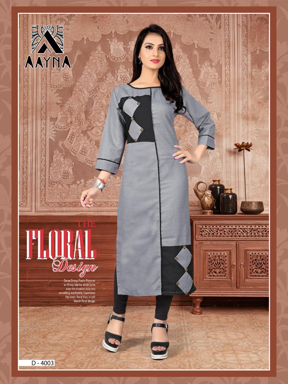 Aayna aayna vol 4 rayon printed Casual Wear Kurties Collection At Wholesale Rate