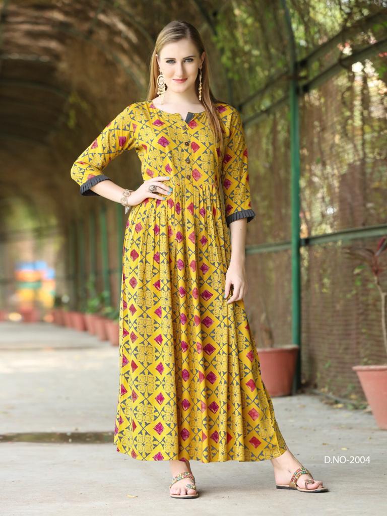 amaaya wardrobe vol 4 casual colorful rayon kurtis catalog