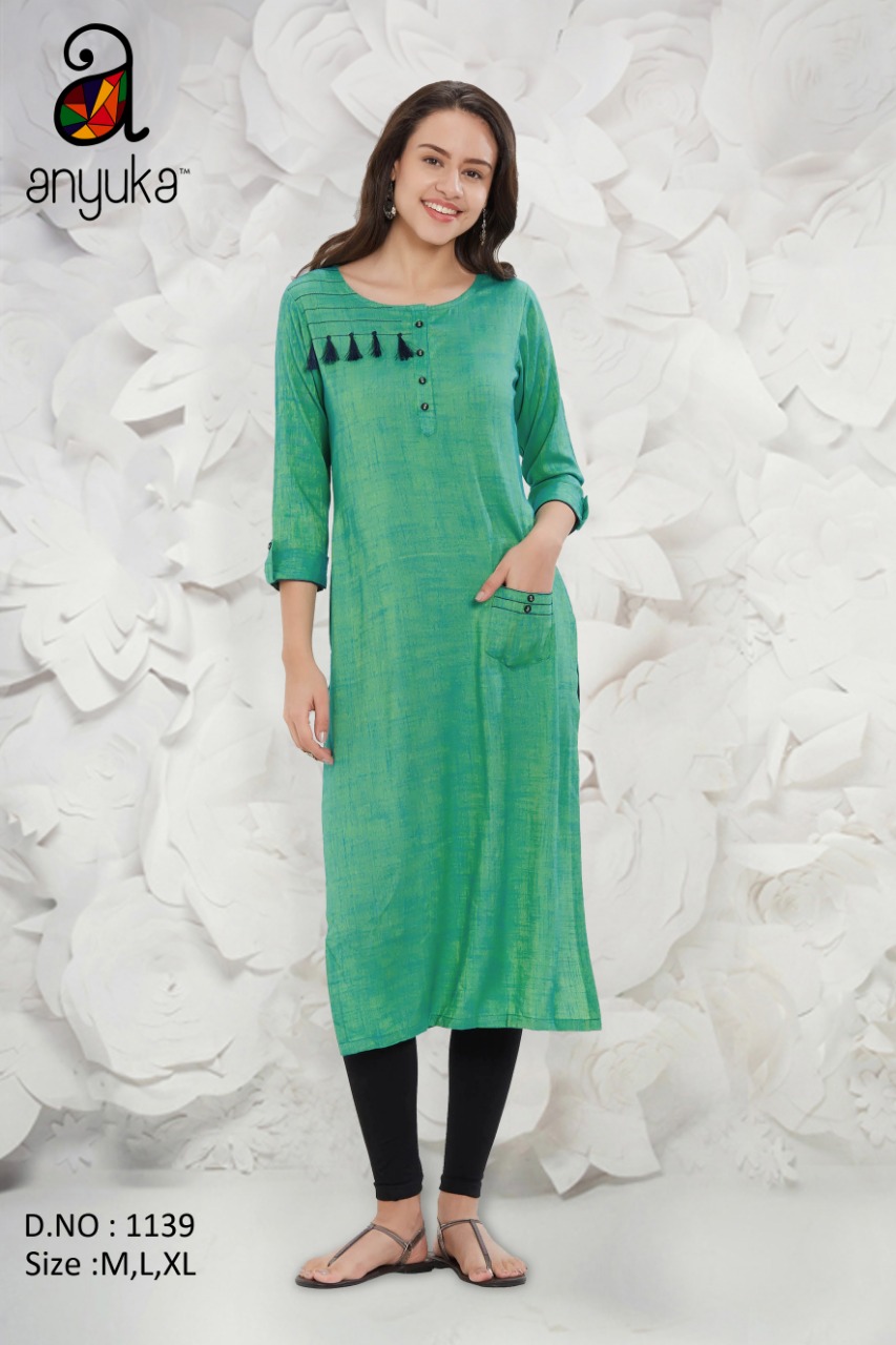 Anyuka cool trendy summer kurties collection at wholesale rate
