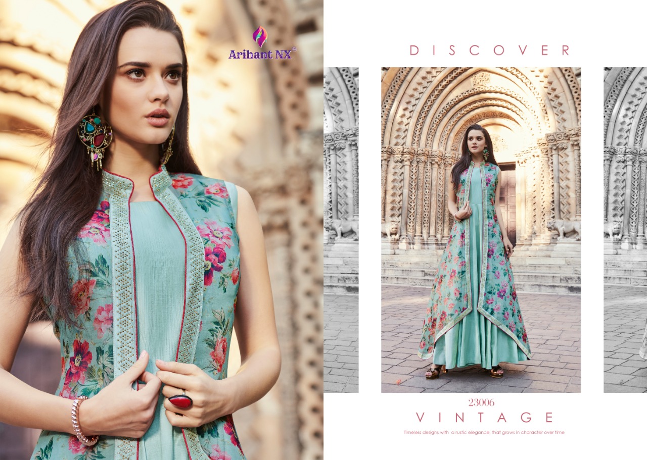 Arihant designer riverra colourful designer Fancy long Kurties Collection dealer