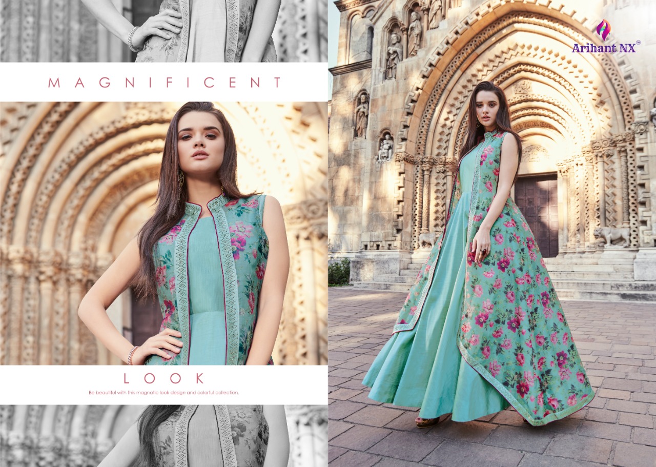 Arihant designer riverra colourful designer Fancy long Kurties Collection dealer