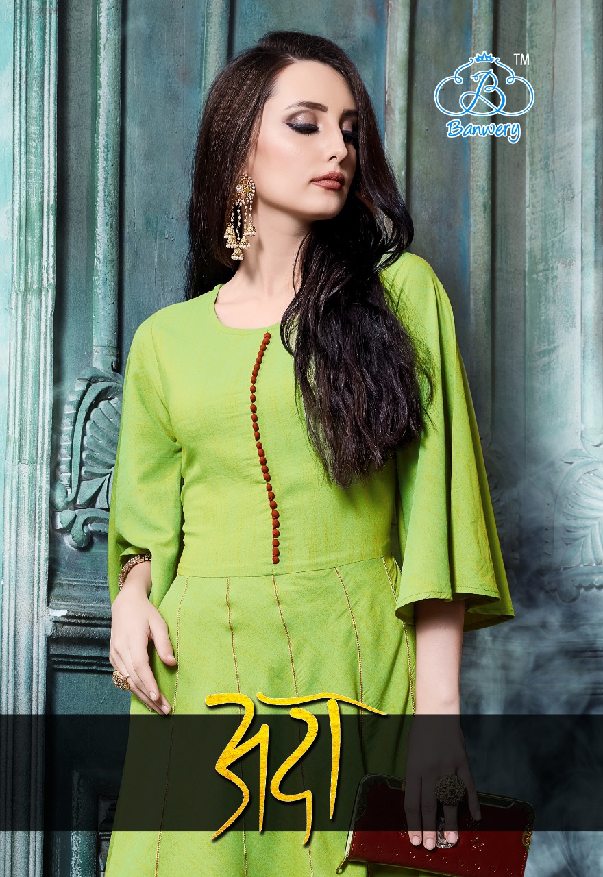 Banwery adaa designer Kurties party wear collection