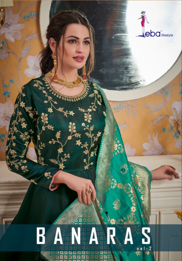 Eba lifestyle banaras vol 2 readymade party wear suits collection