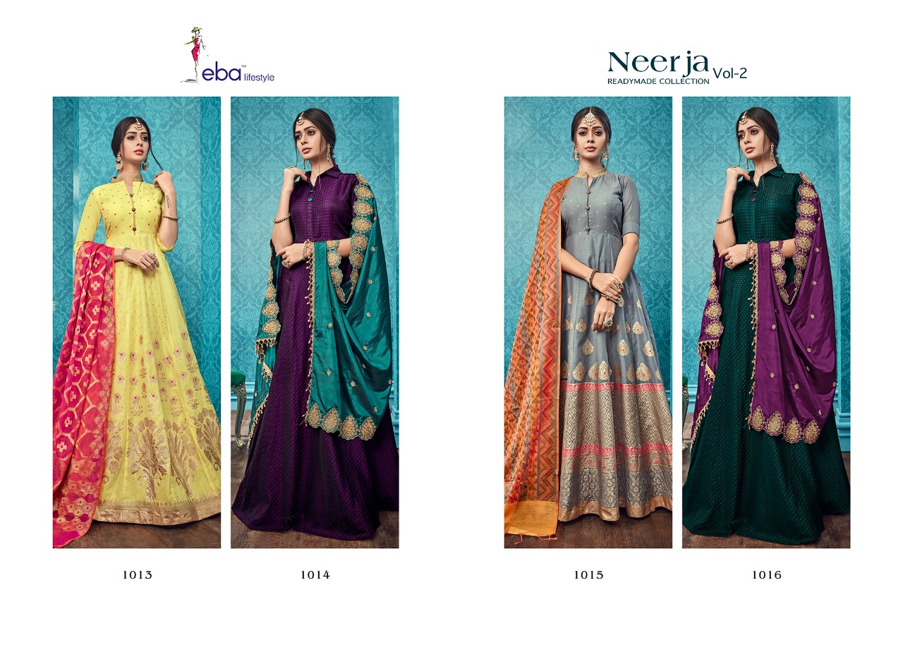 Eba lifestyle neerja vol 2 beautiful Colours lehanga collection