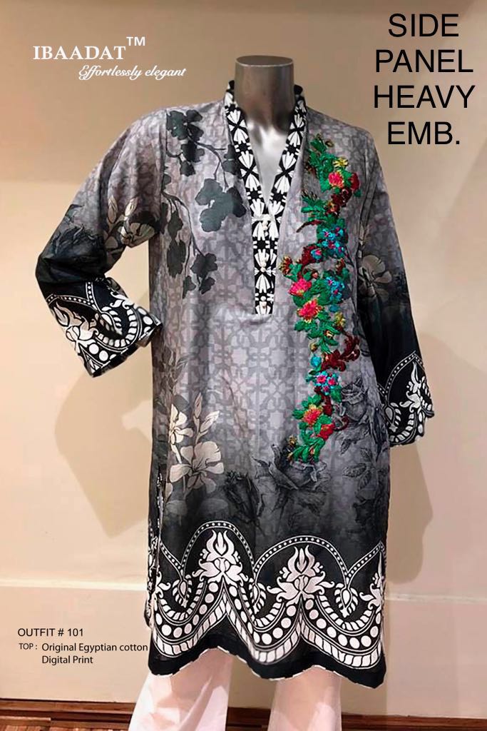Ibaadat festive collection vol 6 heavy embroidered unstitched kurties collection