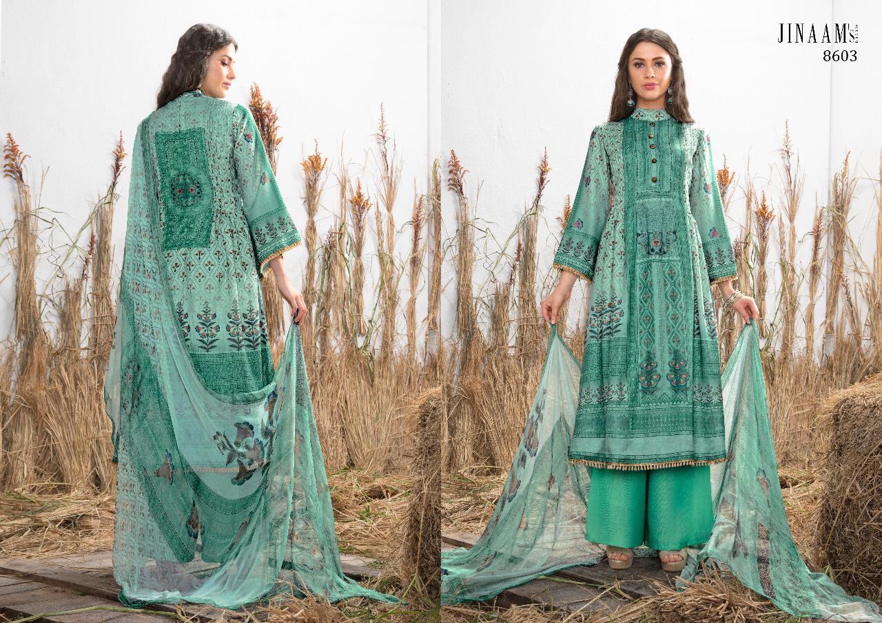 Jinaam Dress elegant digital printed colourful Salwar Kameez Catalog dealer