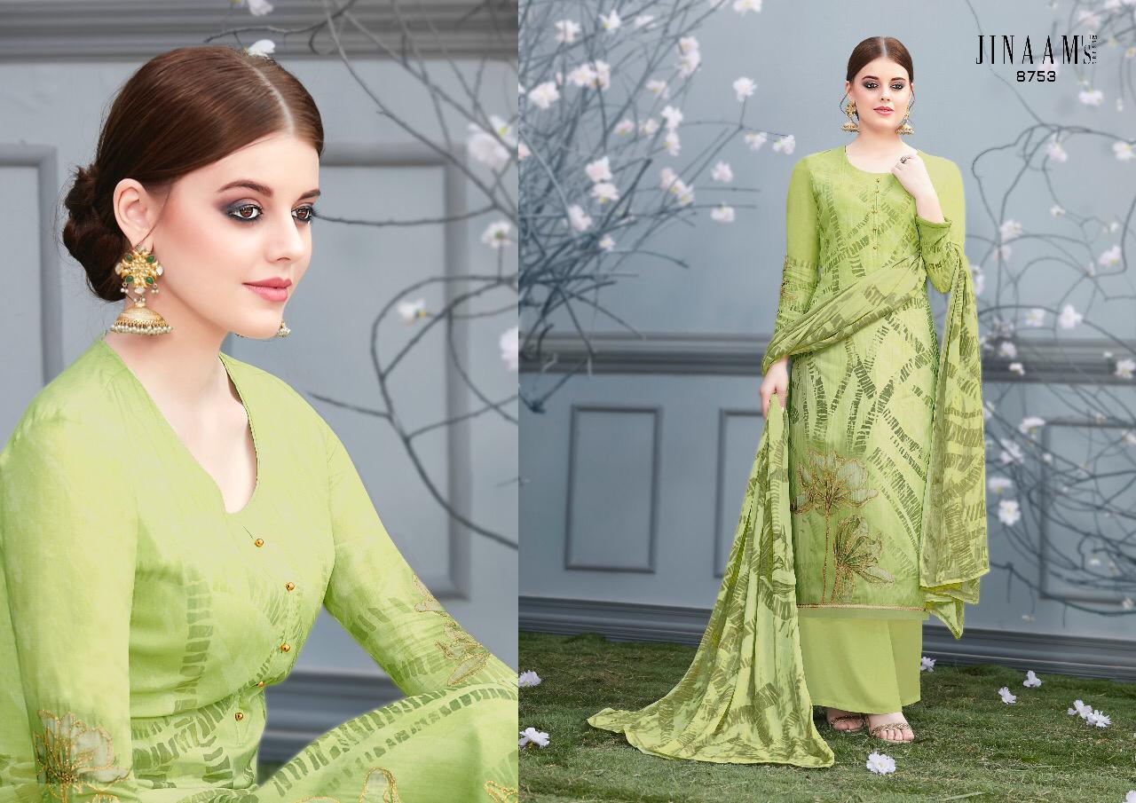Jinaam dress zahab digital printed colourful Salwar Kameez Collection