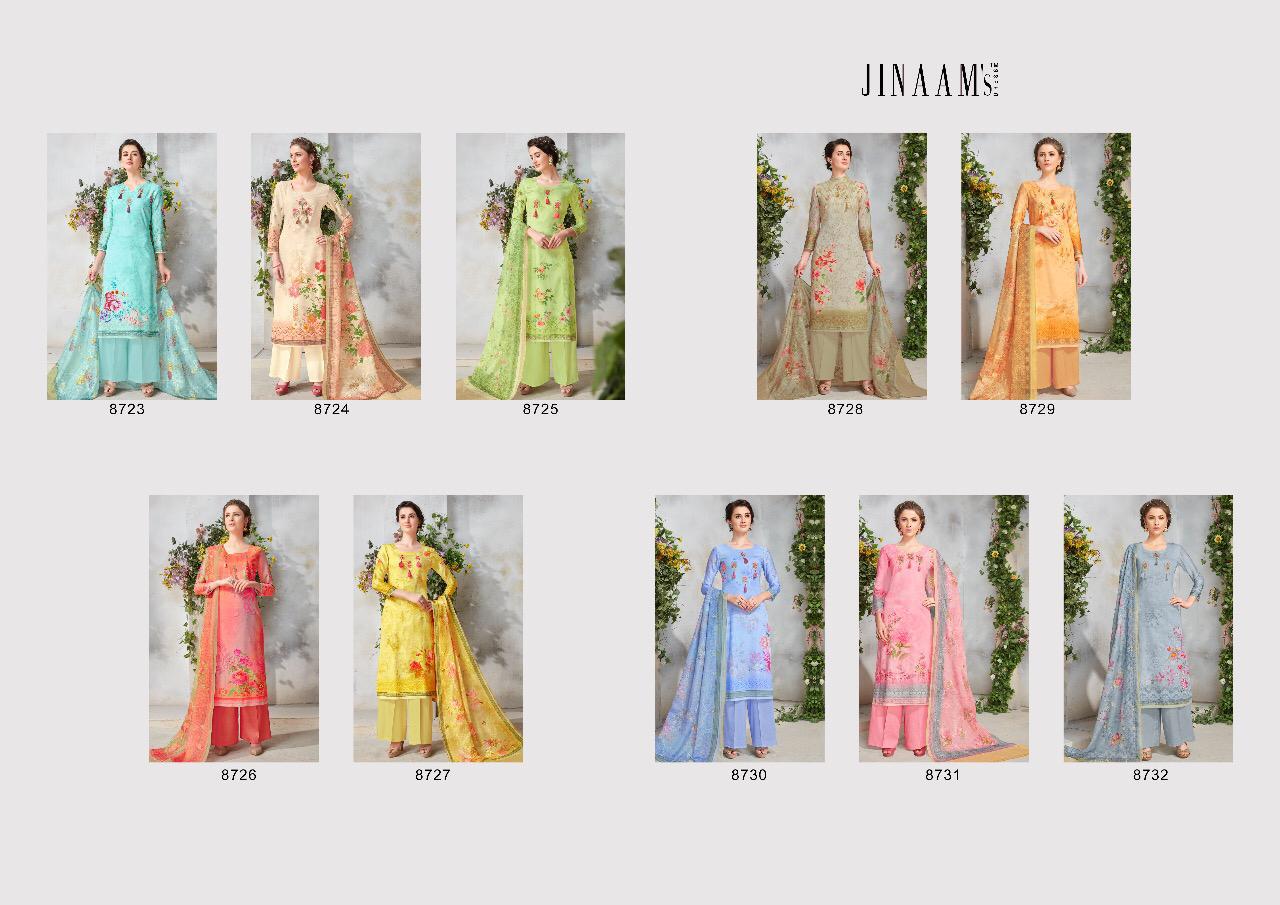 Jinaam milan 2 digital printed cotton suits collection
