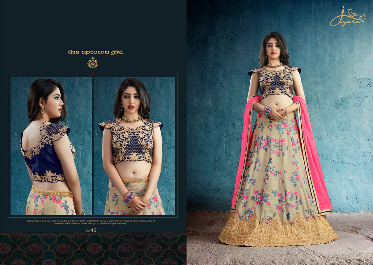 Jiyara fashion l-41 bridal wear heavy lehanga collection Dealer