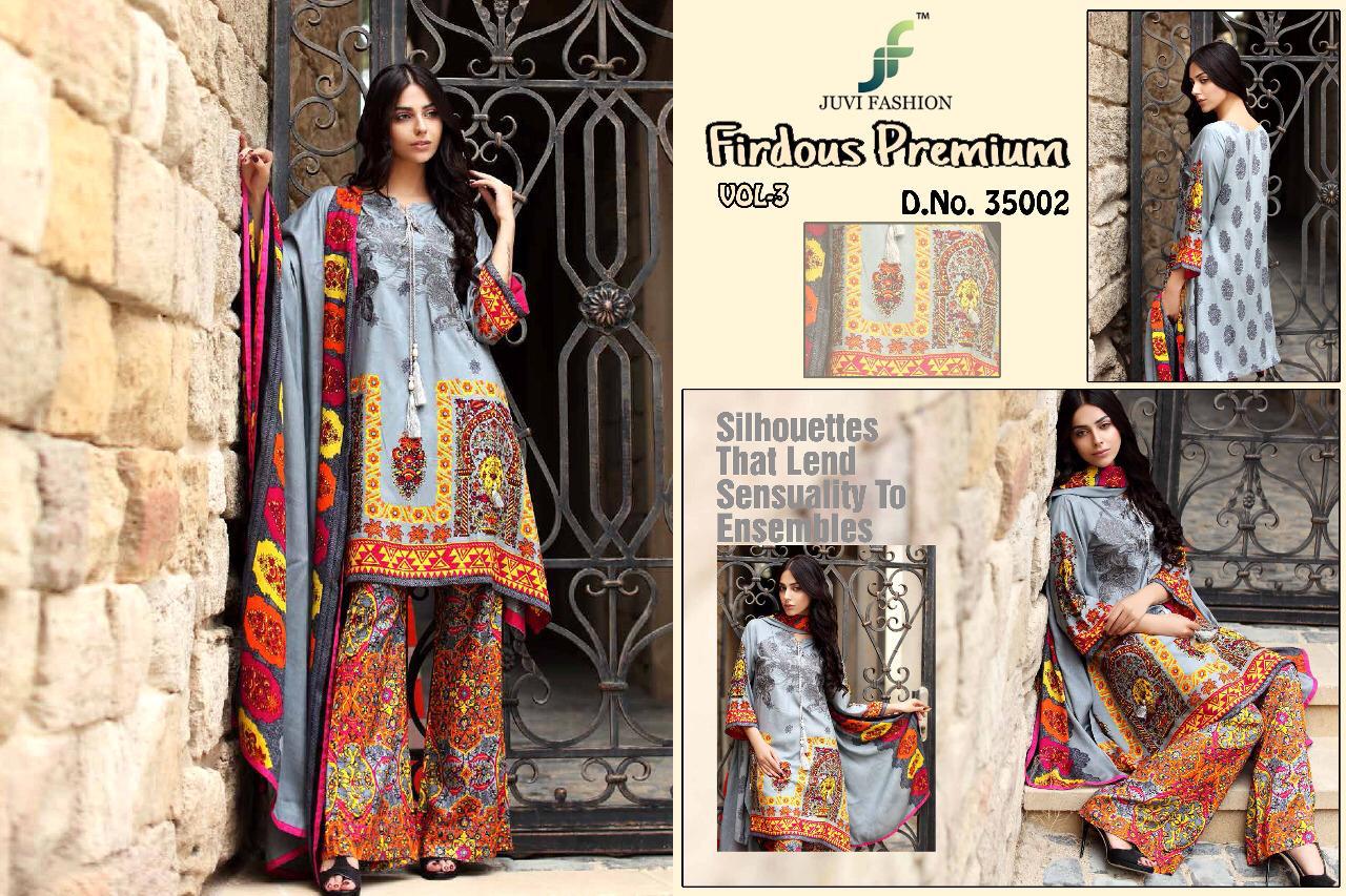 Juvi fashion firdous premium vol 3 Pakistani Salwar kameez Collection