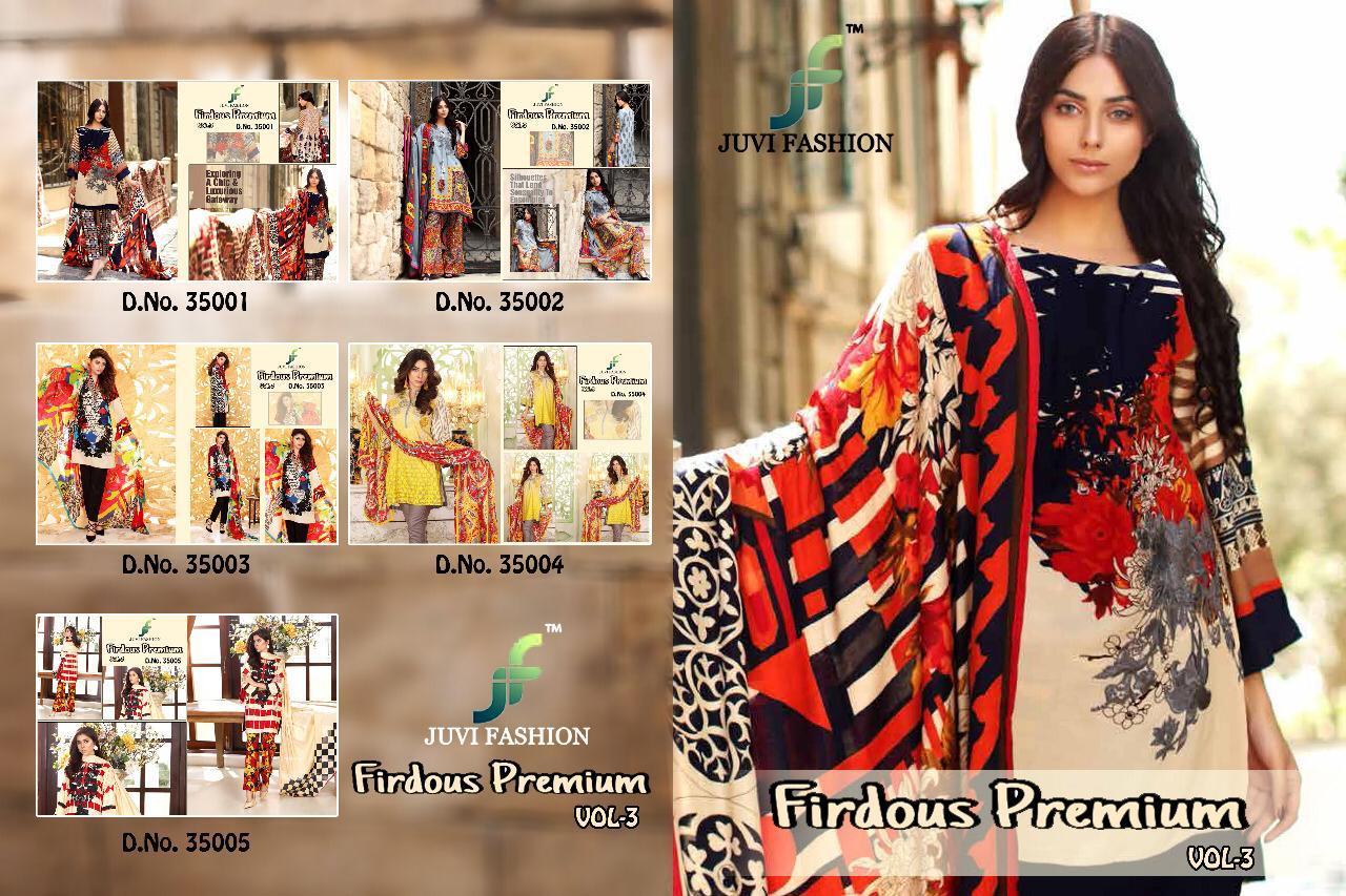 Juvi fashion firdous premium vol 3 Pakistani Salwar kameez Collection