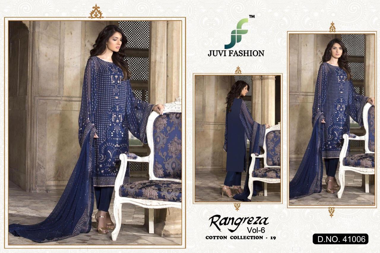 Juvi fashion rangreza vol 6 cotton collection pakistani suits salwar kameez collection