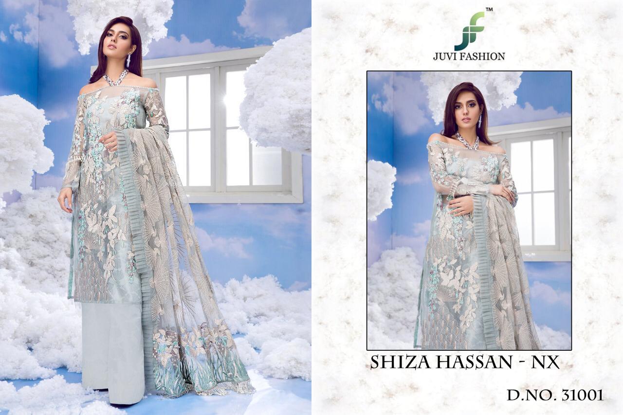Juvi fashion shiza hasan nx heavy Embroidered party Wear Salwar Kameez Collection