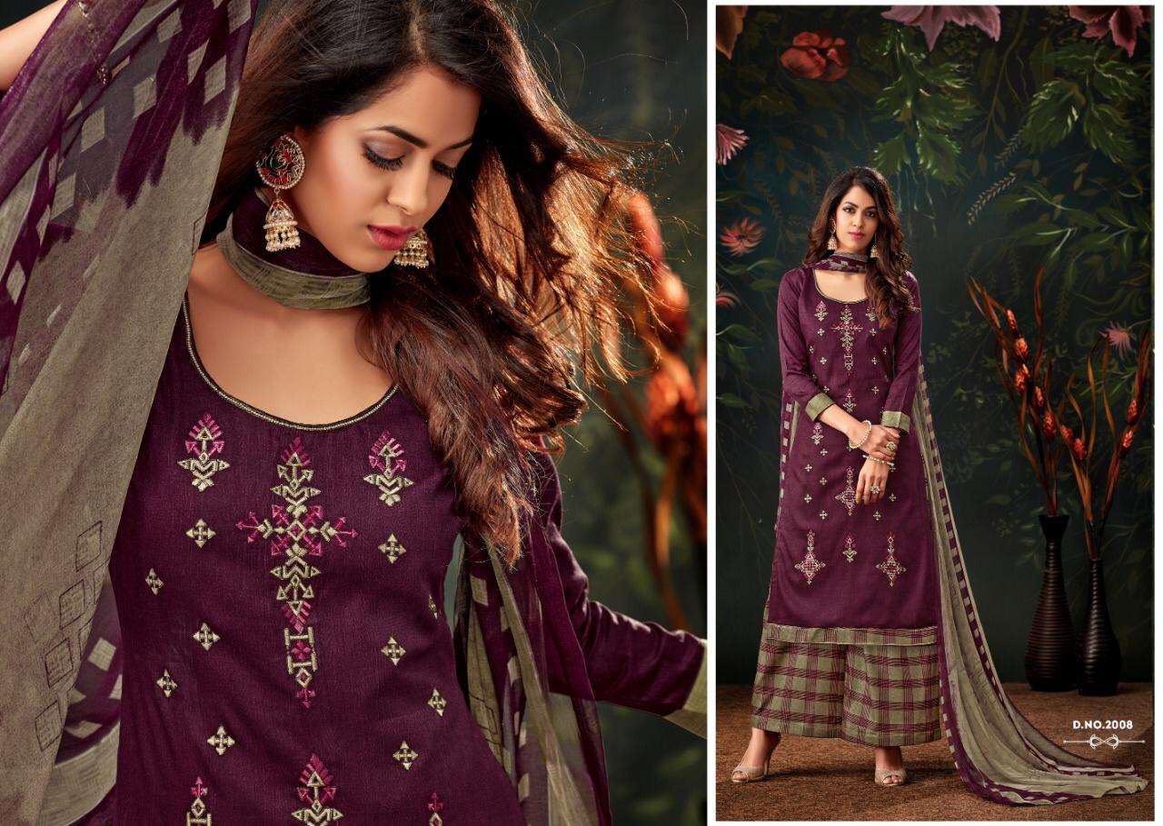 Kayvee suits heeriye beautiful jam silk dress material collection At Wholesale Rate