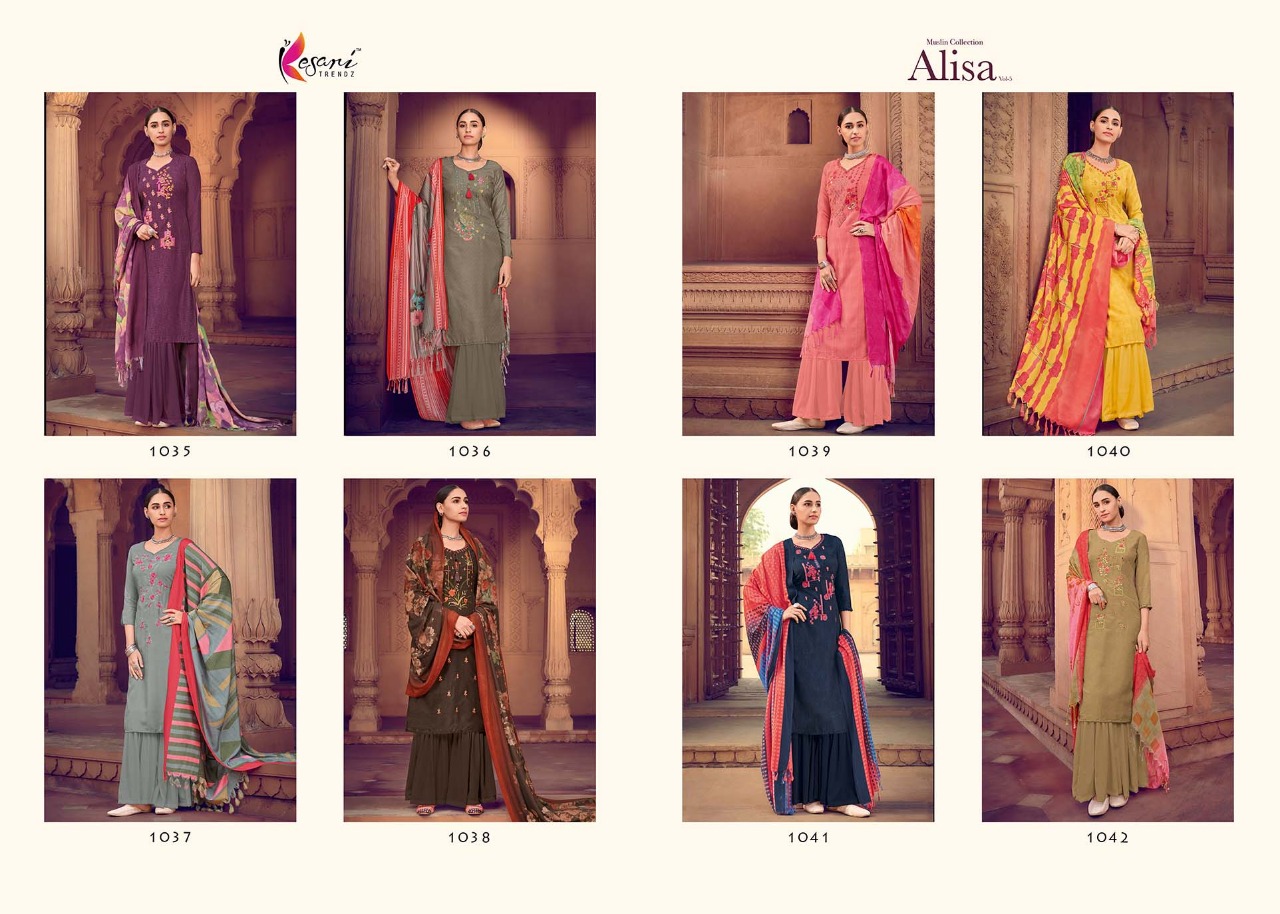 Kesari trendz alisa vol 5 embroidered colourful Salwar Kameez Collection