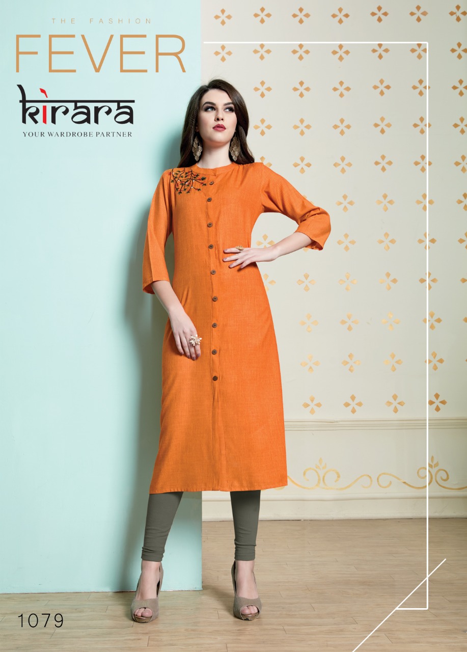 Kirara namo casual wear stylish printed cotton kurties collection