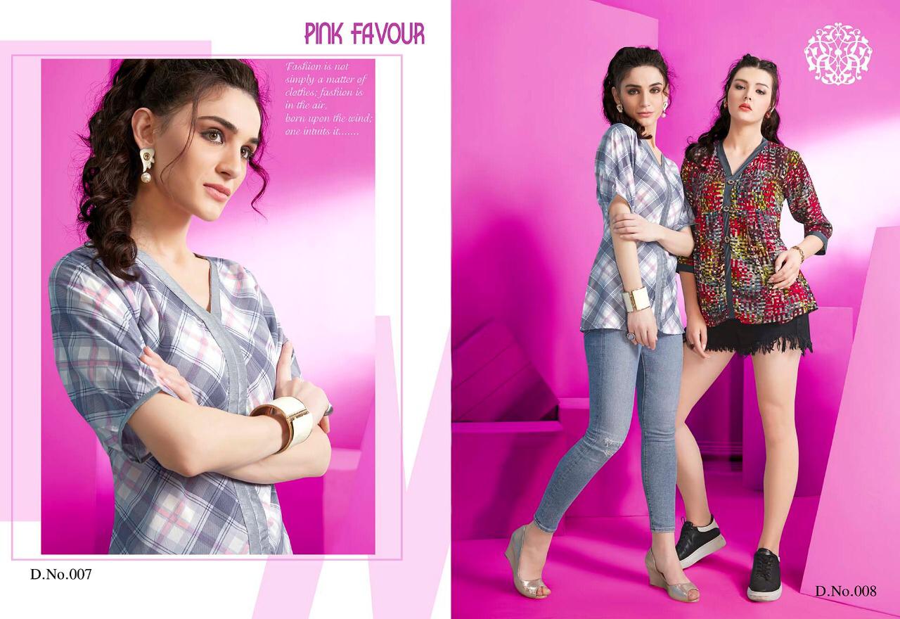 krishriyaa fashion evva colorful casual short tops catalog at reasonable rate