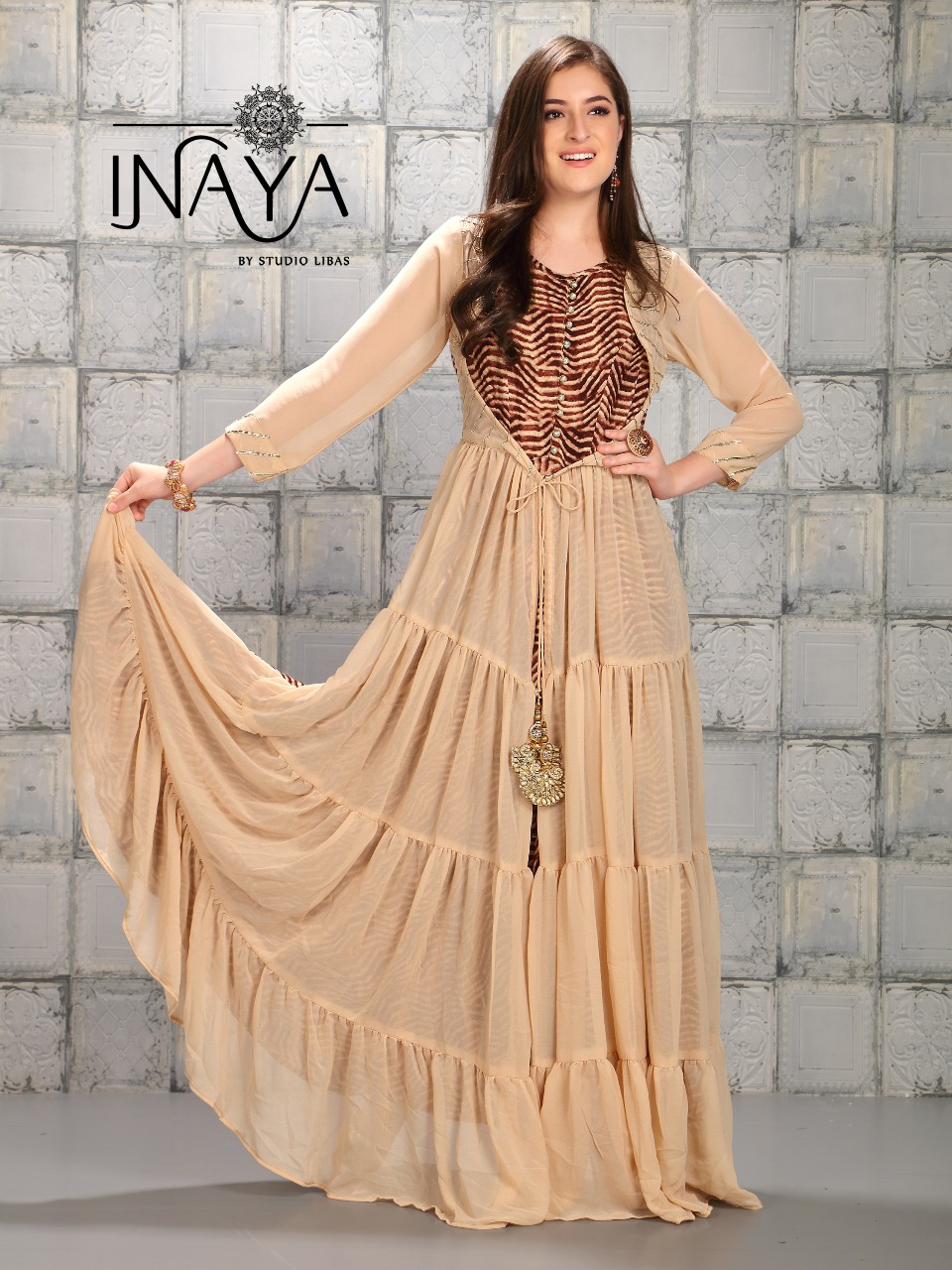 Libas studio inaya never ending Layered fancy gown collection