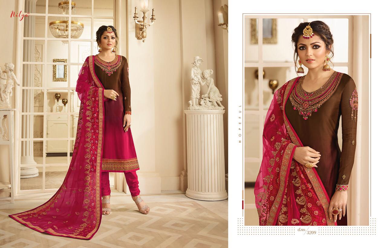 Lt nitya Vol 132 heavy embroidered party Wear Salwar Kameez Collection