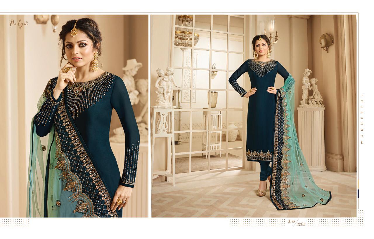 Lt nitya Vol 132 heavy embroidered party Wear Salwar Kameez Collection