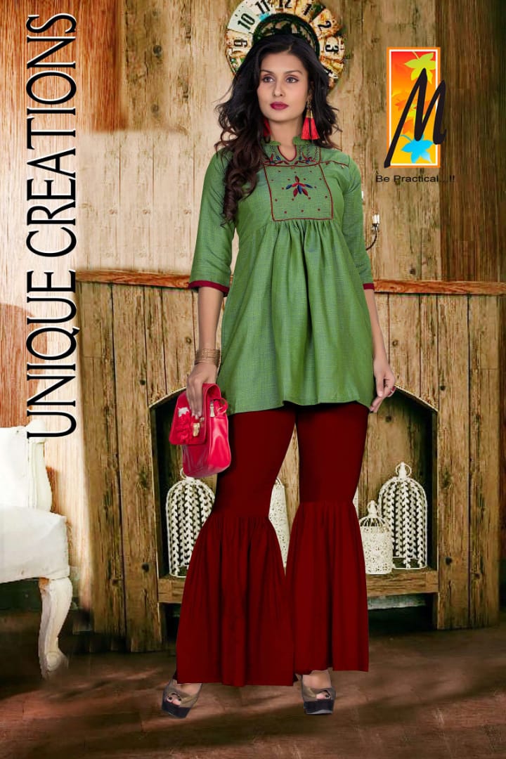 Master hasina fancy kurties with dhoti and pants style catalog