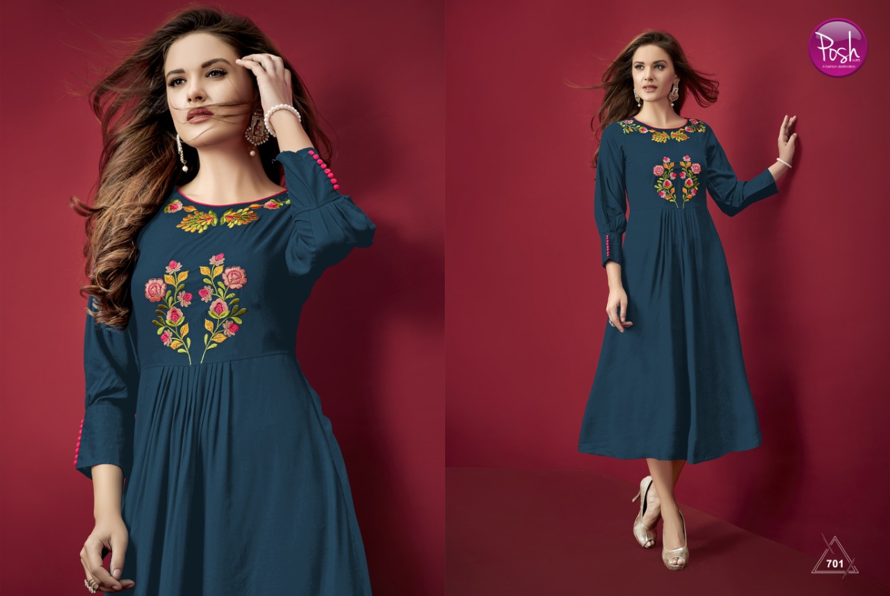 posh blossom beautiful ethnic designer kurtis collection