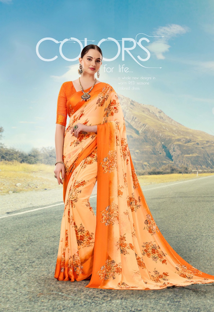 priya paridhi pashmina vol18 regular colorful sarees at reasonable wear