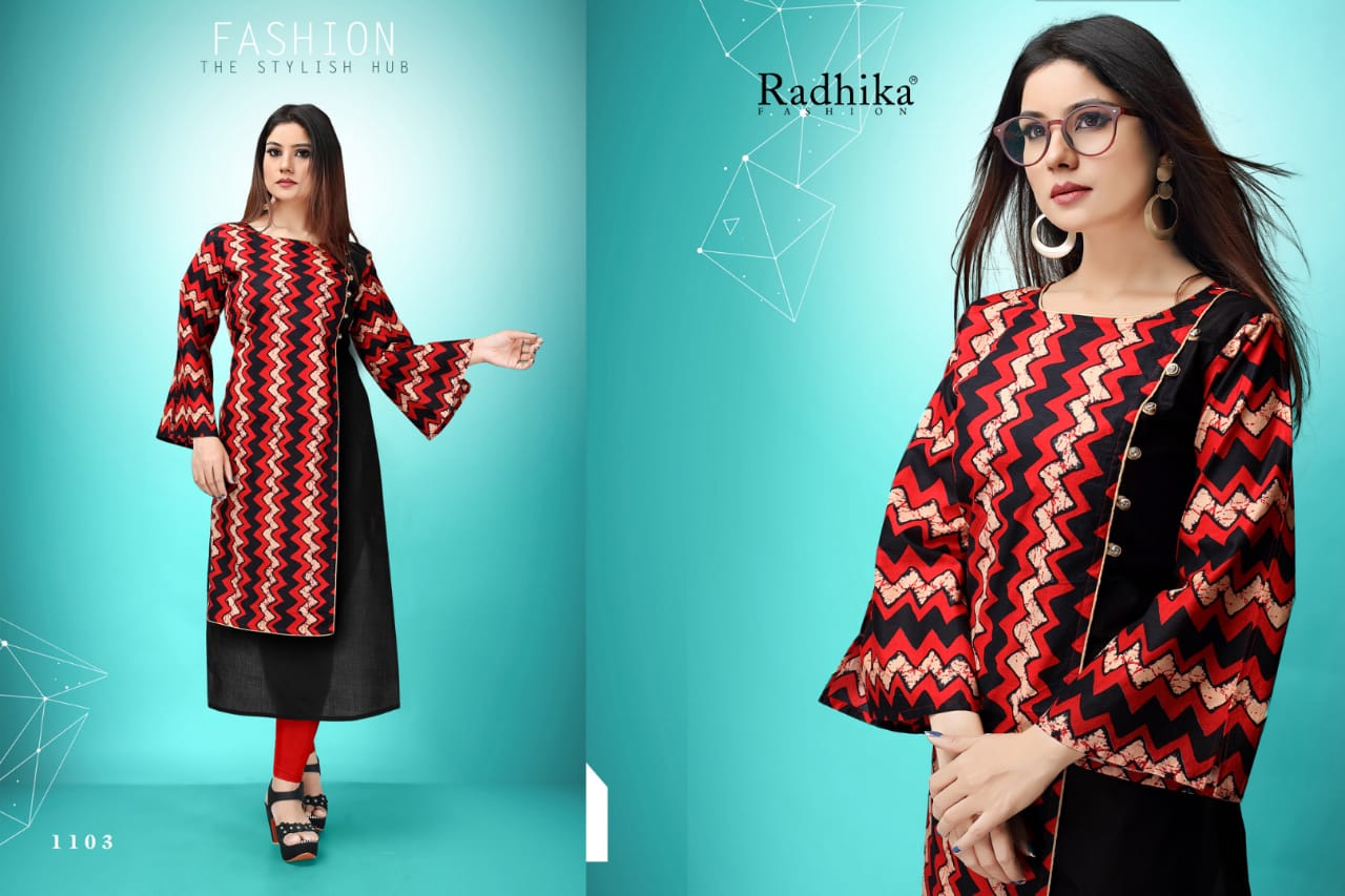 Radhika azara antra fany casual wear cotton Kurties Collection