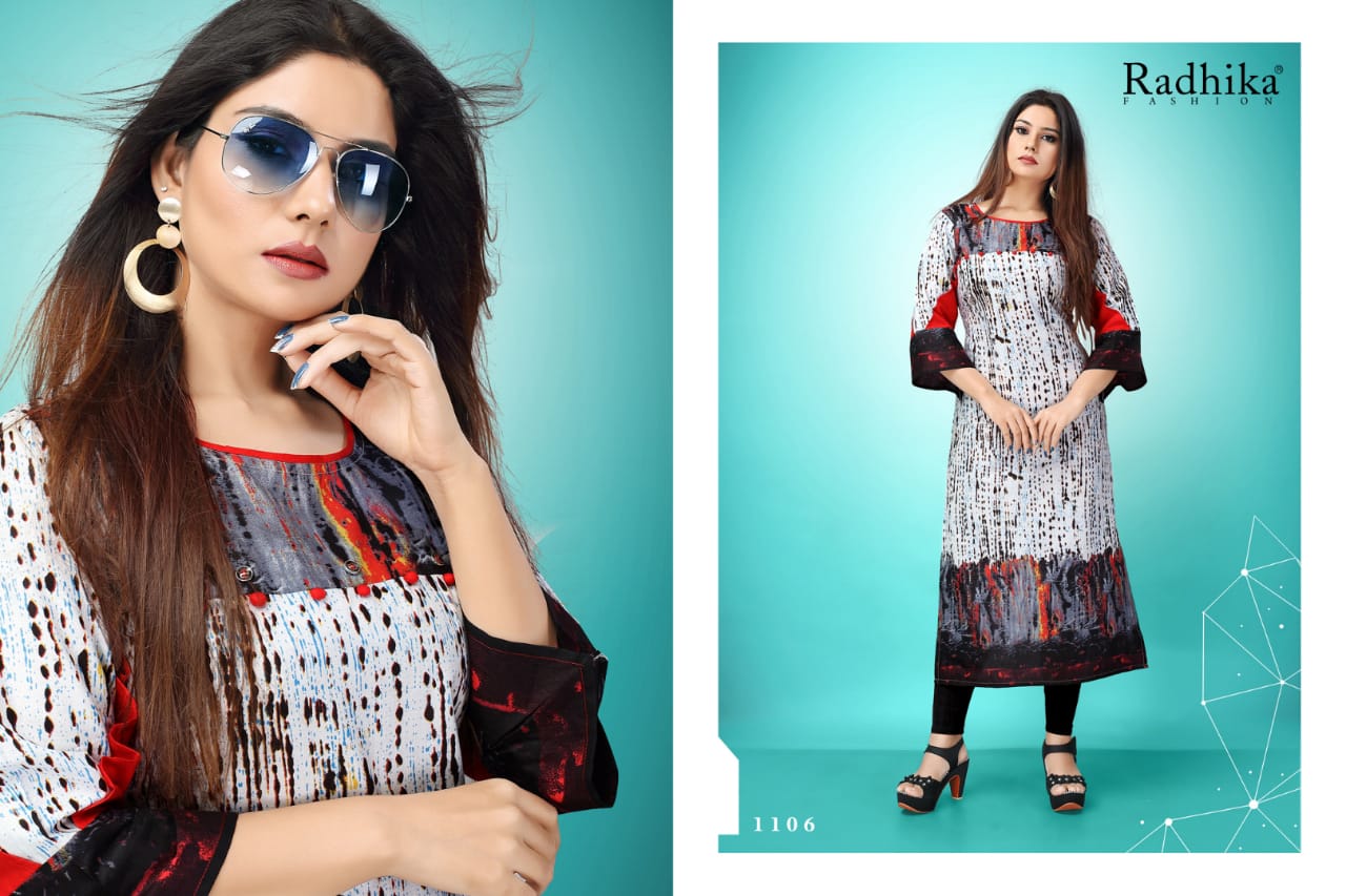 Radhika azara antra fany casual wear cotton Kurties Collection