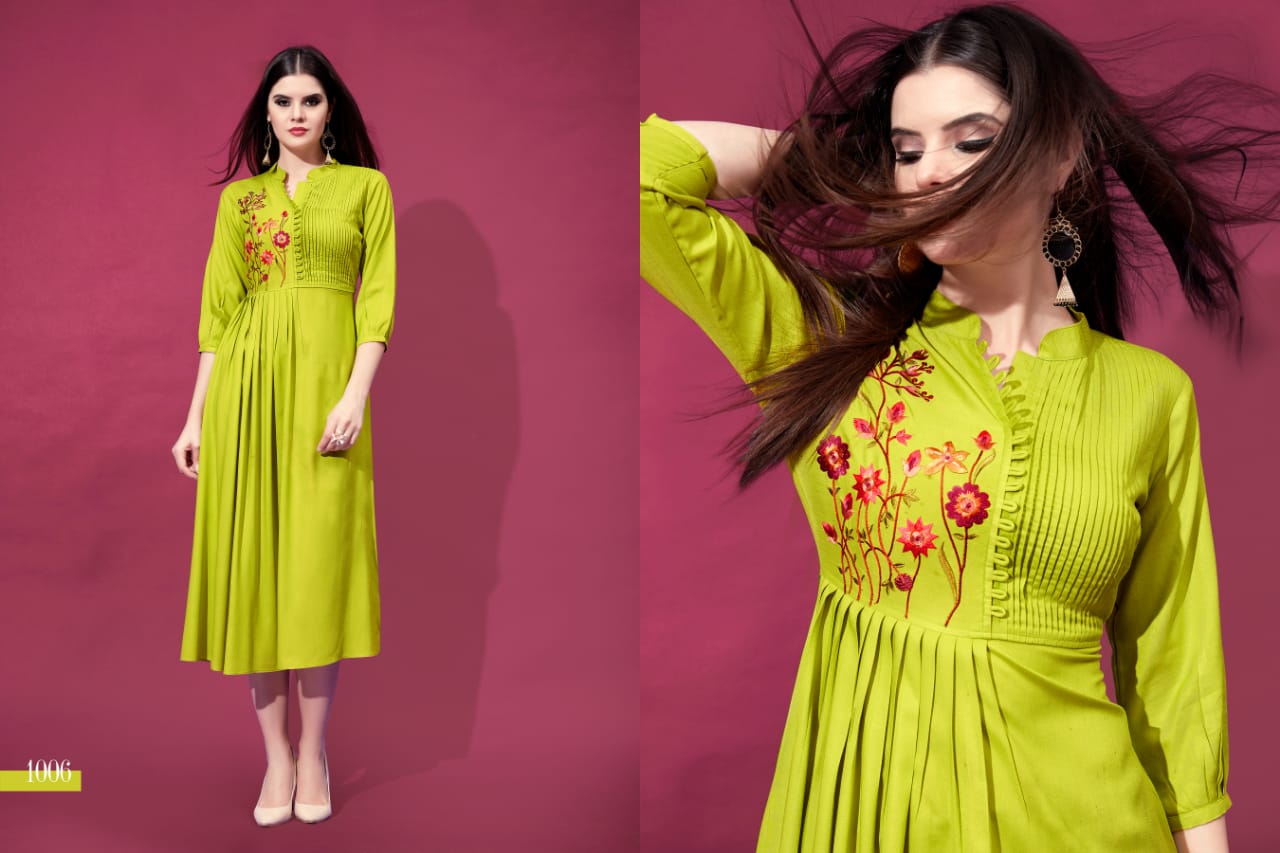 Riya designer allora long beautiful Colours Ready To Wear Kurties