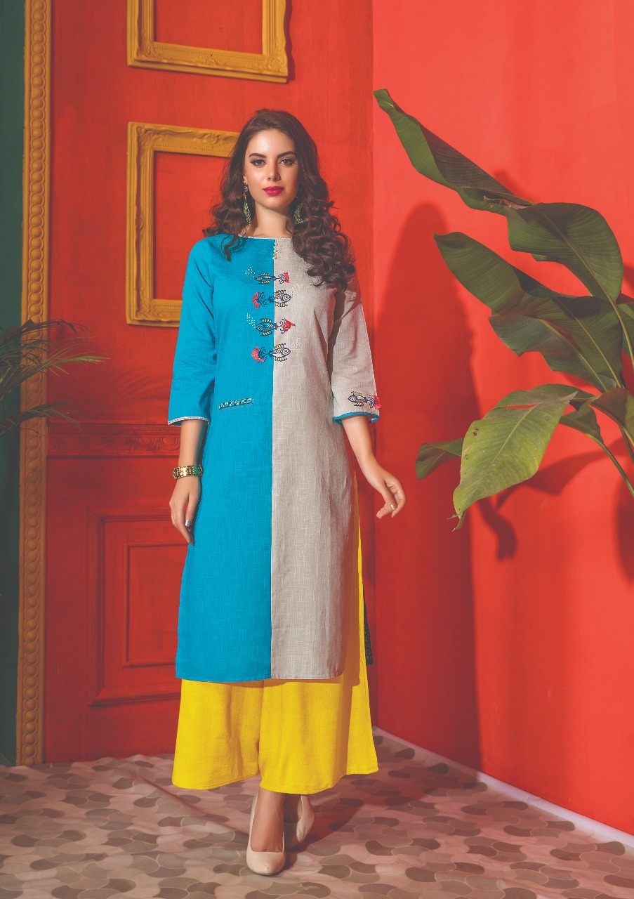 S4u by shivali kantha beautiful colours kurties catalog at wholesale rate