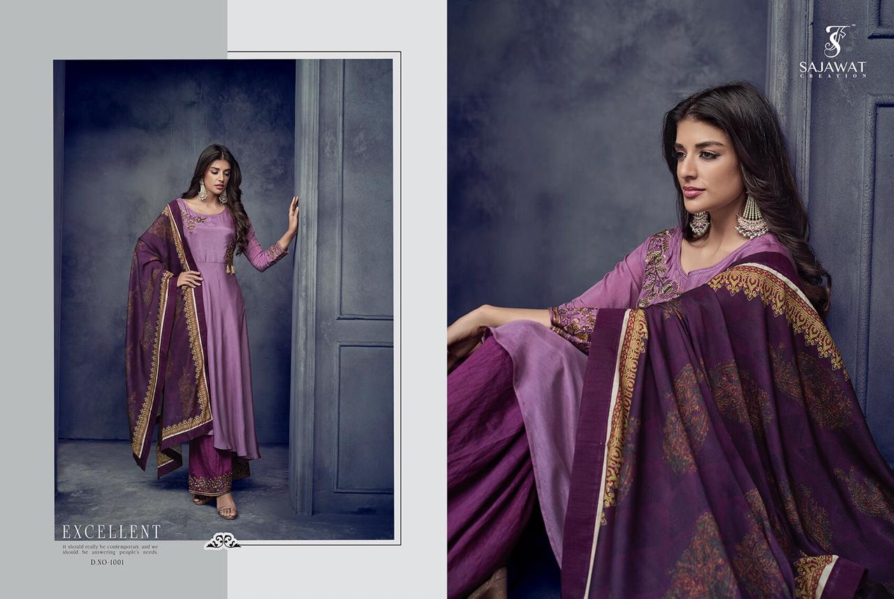 Sajawat creation saarthi vol 4 fancy party wear long gown ethnic collection