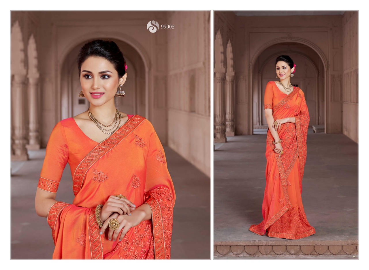 Saroj heritage indian Traditional Wear Stylish Printed Sarees Collection Dealer