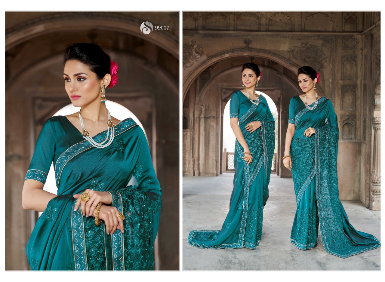 Saroj heritage indian Traditional Wear Stylish Printed Sarees Collection Dealer