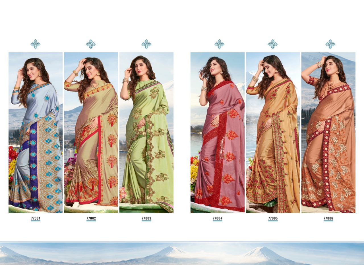 Saroj jal tarang beautiful Printed party wear sarees catalog