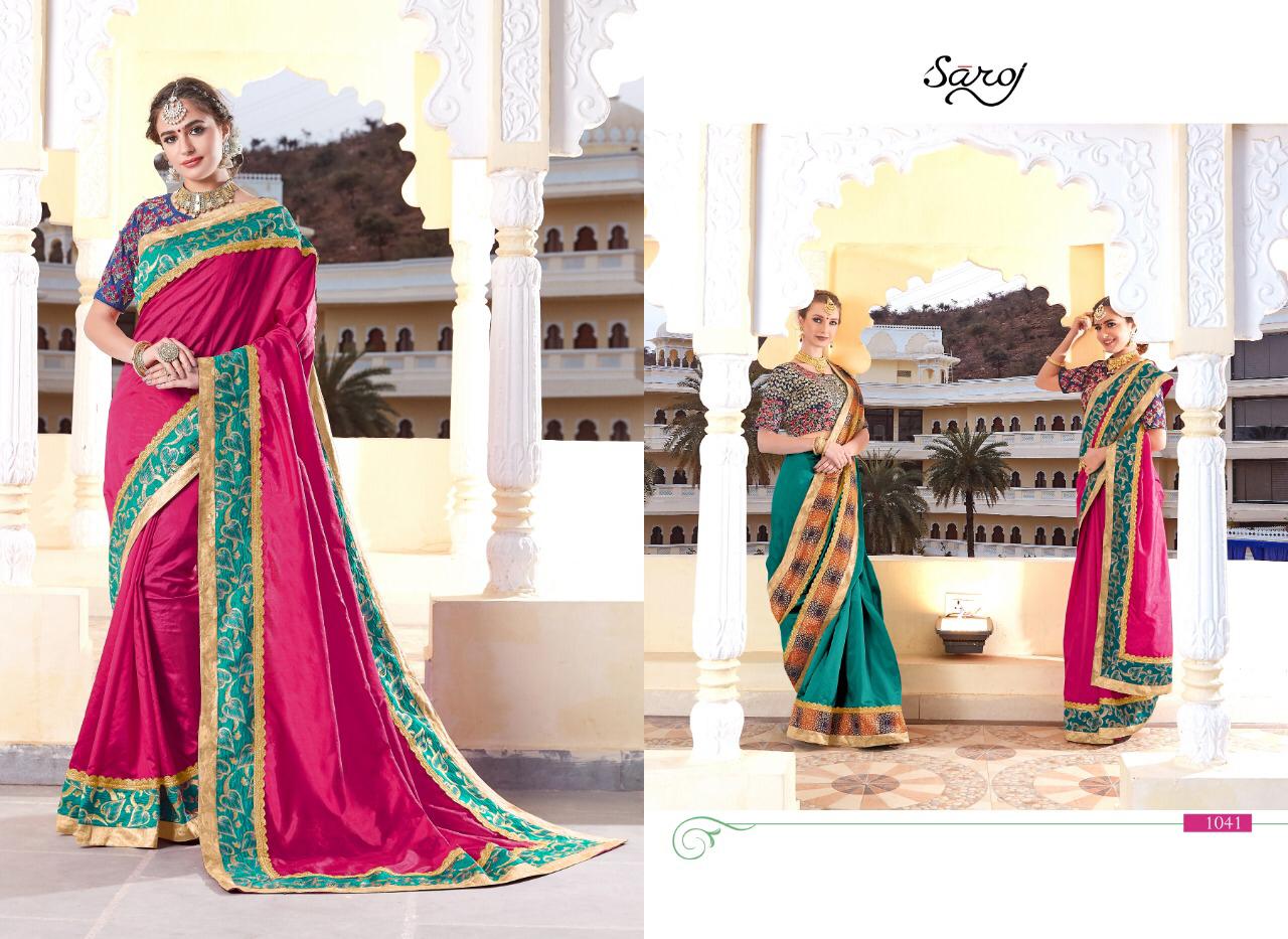 Saroj zubeida Traditional wear fancy heavy sarees collection
