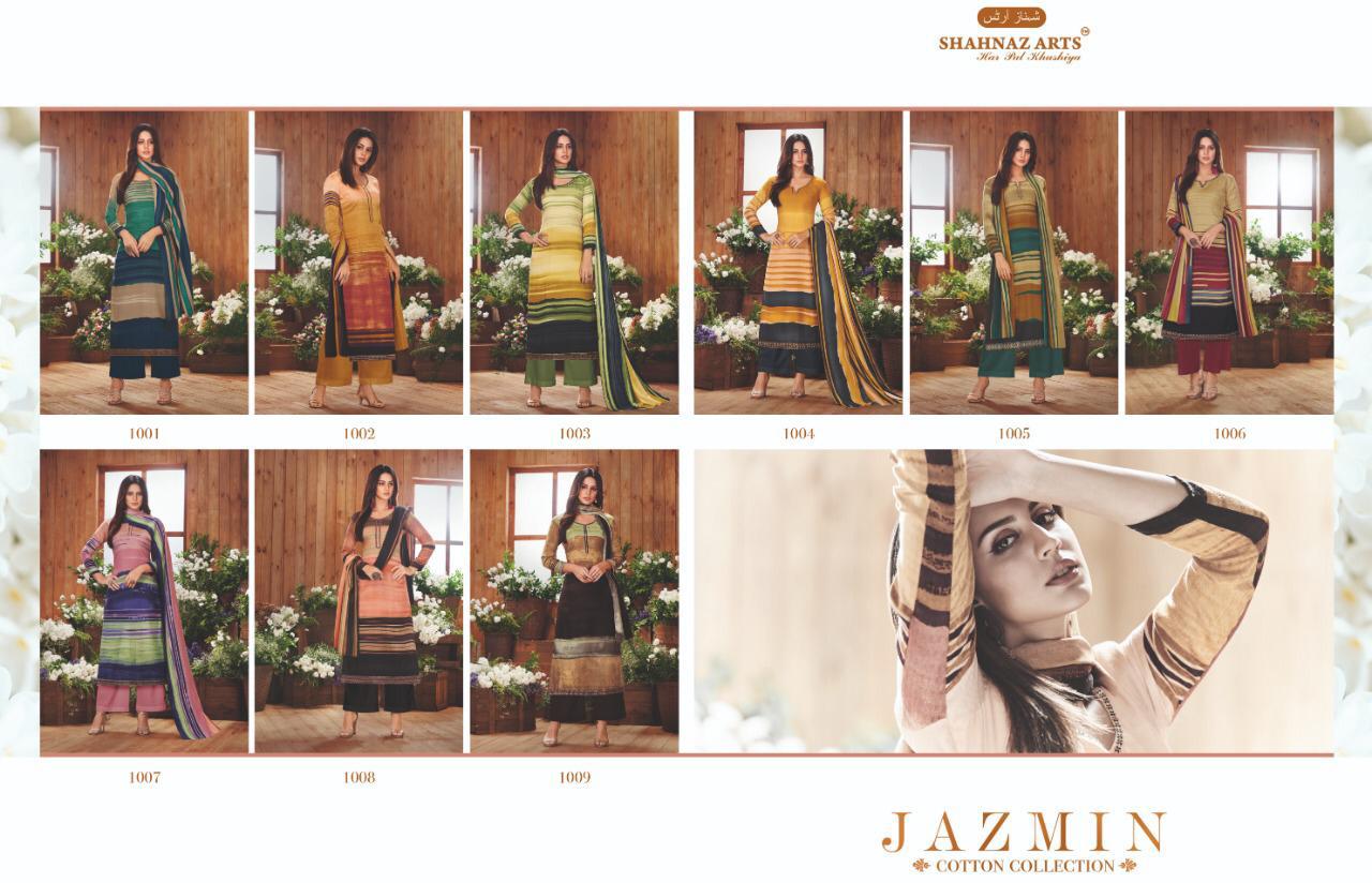 Shahnaz arts jazmin beautiful Designs fancy salwar Kameez Collection