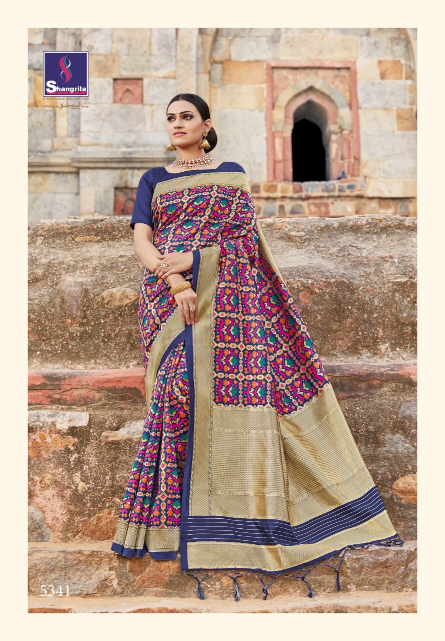 Shangrila ekaanshi silk traditional Wear Stylish Printed Sarees Collection Dealer