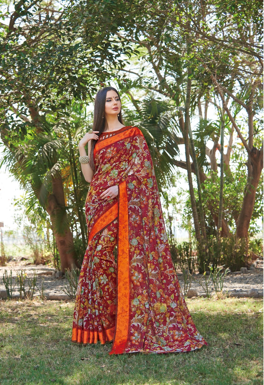Shangrila meenakshi cotton vol 2 printed sarees Collection