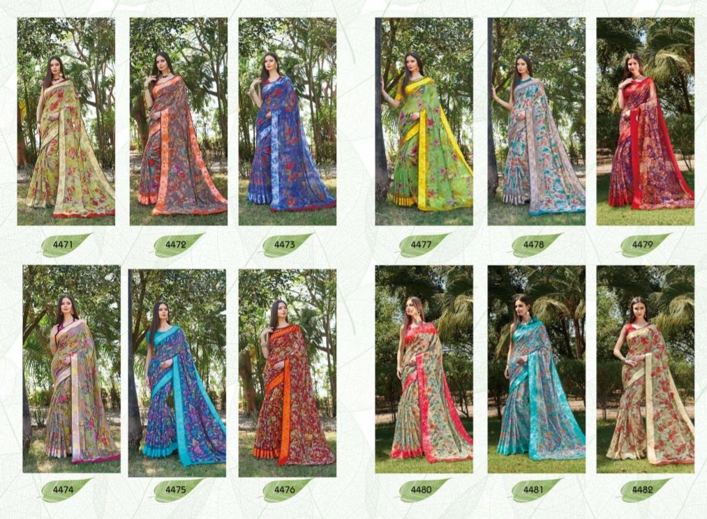 Shangrila meenakshi cotton vol 2 printed sarees Collection