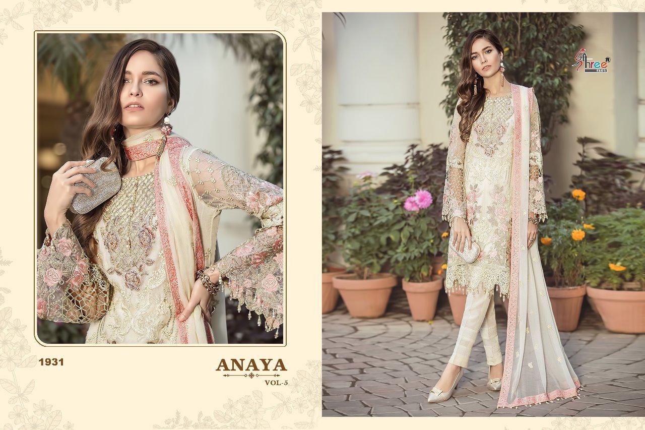 Shree fabs anaya vol 5 embroidered Pakistani salwar kameez collection