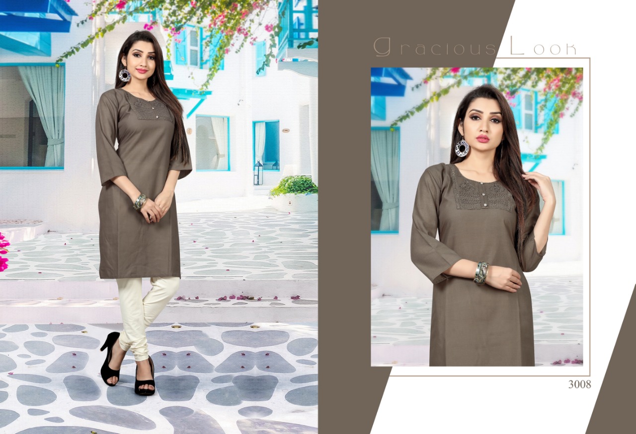 Smore vitamin vol 3 casual wear cotton kurties collection