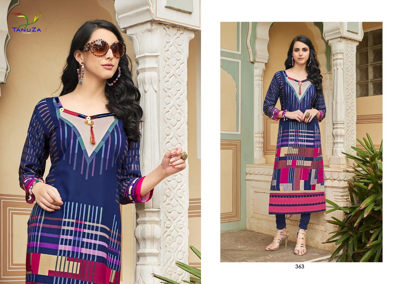 Tanuza asima colourful ready to wear stunning Kurties Collection Suppliers