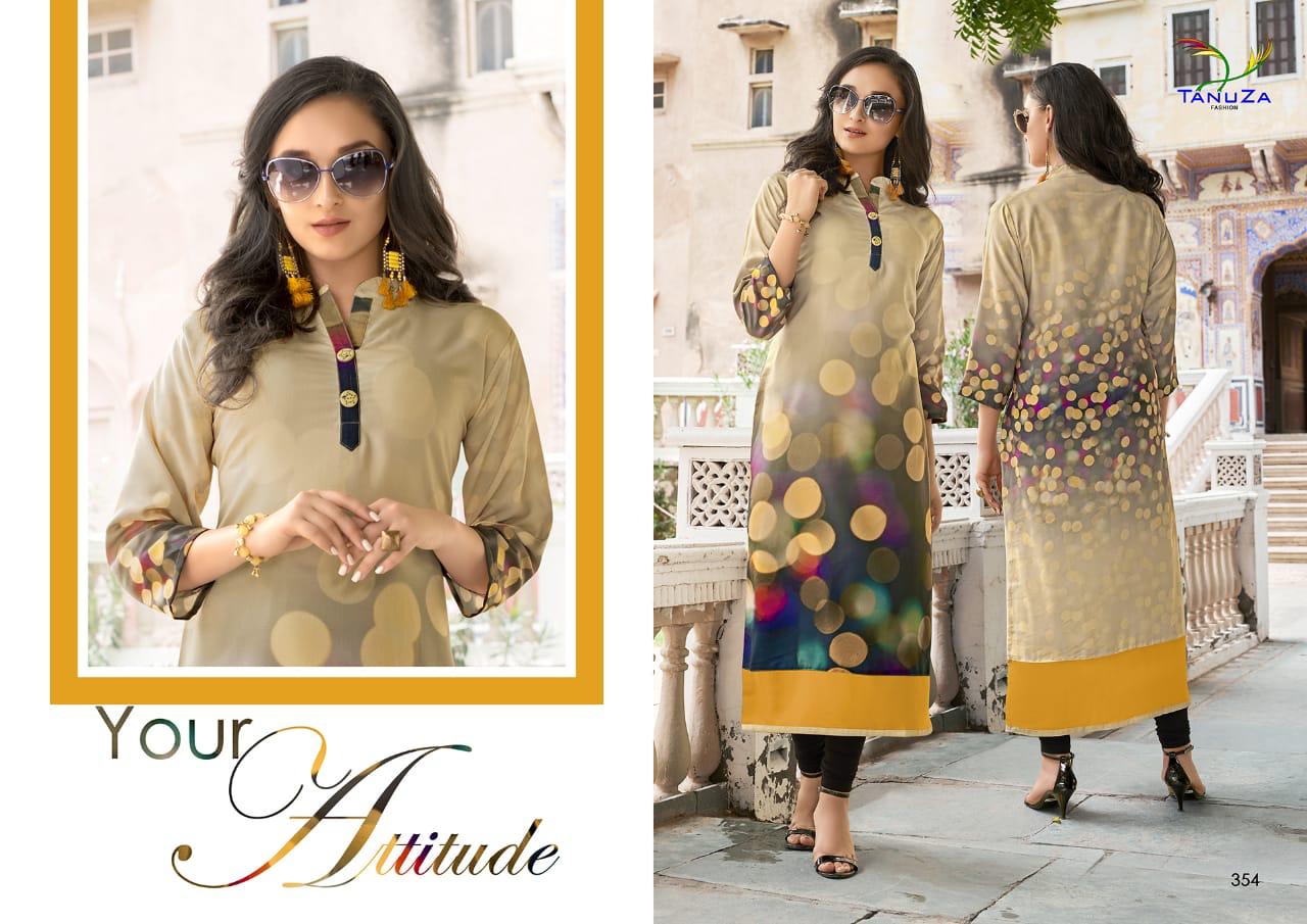 Tanuza asima colourful ready to wear stunning Kurties Collection Suppliers